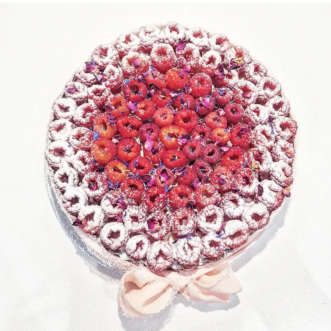 Whole Raspberry Vanilla Cream Tart